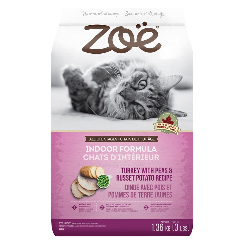 Zo Cat Indoor Formula - Turkey with Peas & Russet Potato Recipe - 1.3 kg