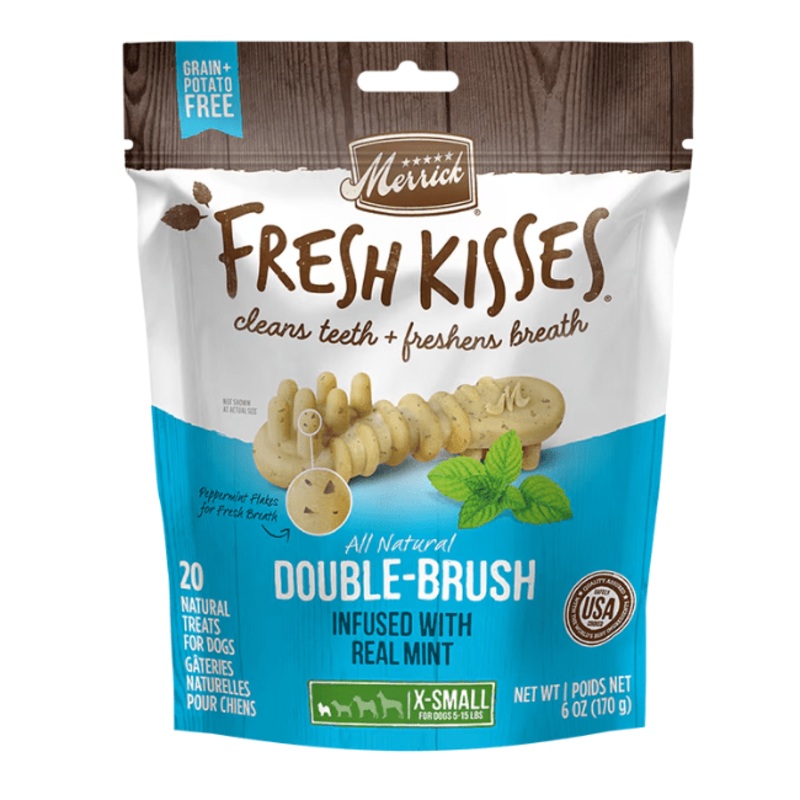 Merrick Fresh Kisses Infused With Mint Extra Small Dog Dental Treats - 20 count