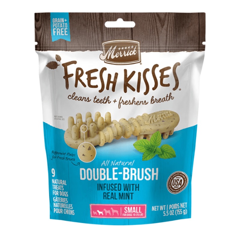 Merrick Fresh Kisses Infused With Mint Small Dog Dental Treats - 9 count