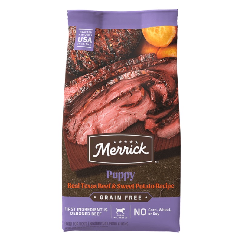 Merrick Real Texas Beef + Sweet Potato Puppy Recipe Puppy Food