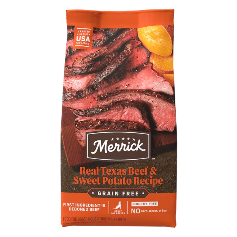 Merrick Real Texas Beef + Sweet Potato Recipe Adult Dog Food