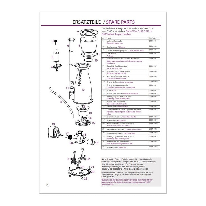 NYOS Venturi System for SQ160 - Q160-1016