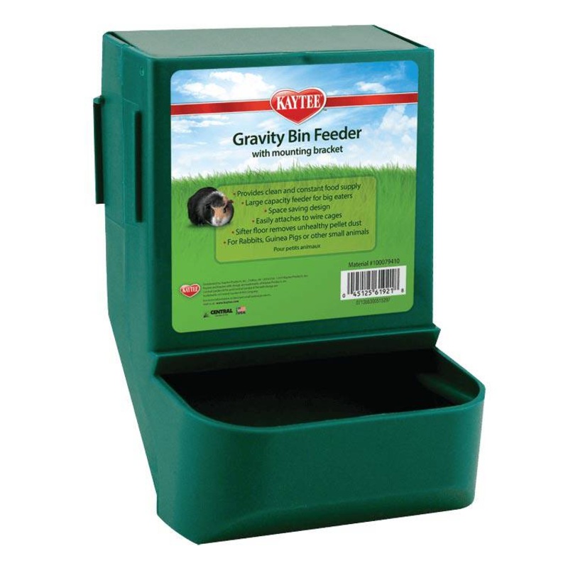 Kaytee Gravity Bin Feeder With Bracket