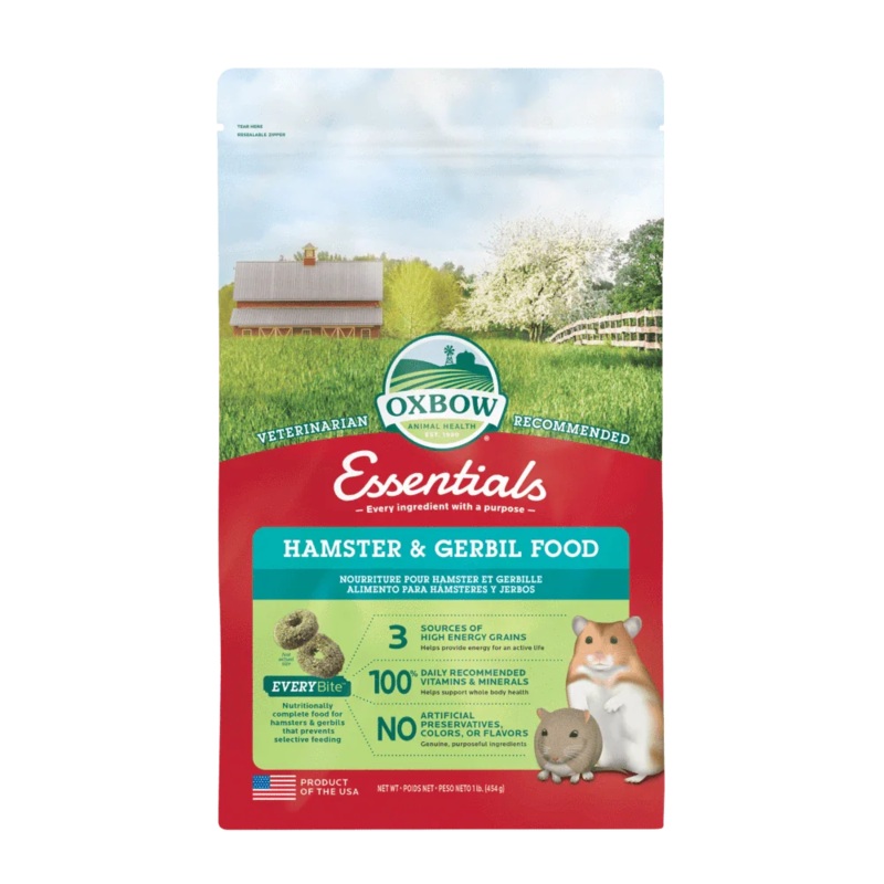 Oxbow Essentials Hamster & Gerbil Food - 1lb