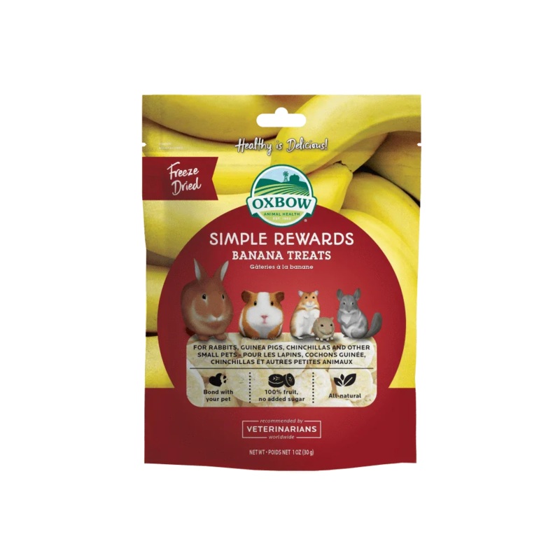 Oxbow Simple Rewards Banana Treats - 1oz