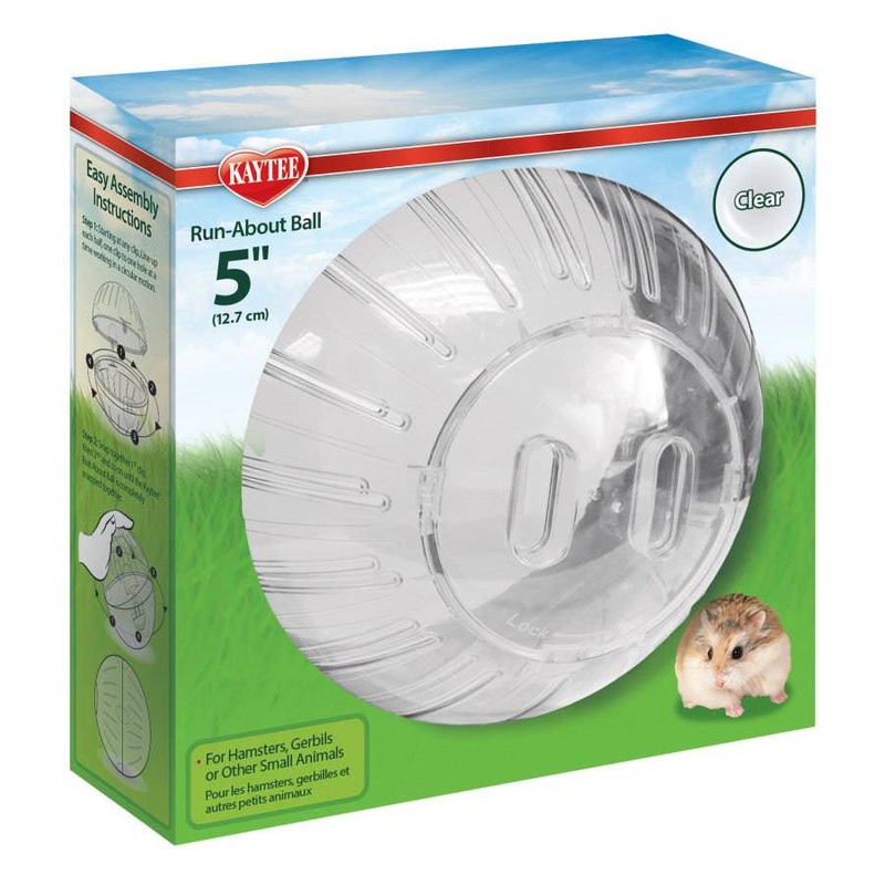 Kaytee Giant Run-About Mini Exercise Ball Clear - 5 inch