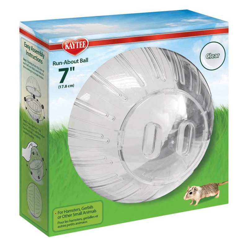 Kaytee Giant Run-About Mini Exercise Ball Clear - 7 Inch