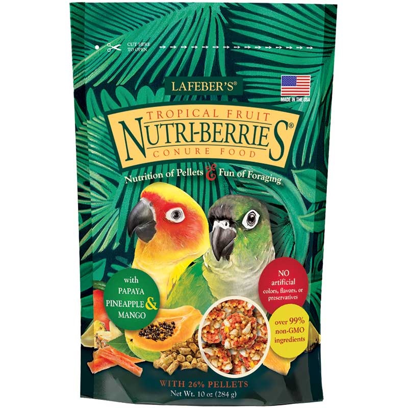 Lafeber Tropical Fruit Nutri-Berries for Conures - 10oz