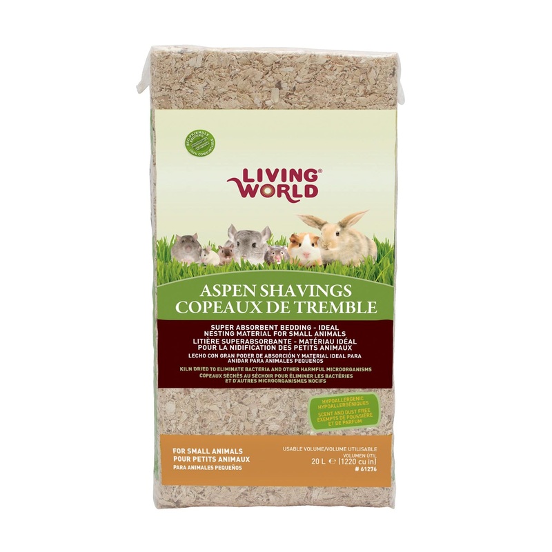 Living World Aspen Shavings - 20 L - 1200 cu in