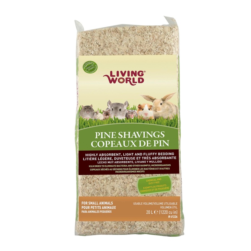 Living World Pine Shavings - 20 L - 1200 cu in