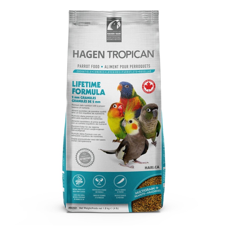 Tropican Lifetime Formula for Parrots Granules 2mm - 4lb