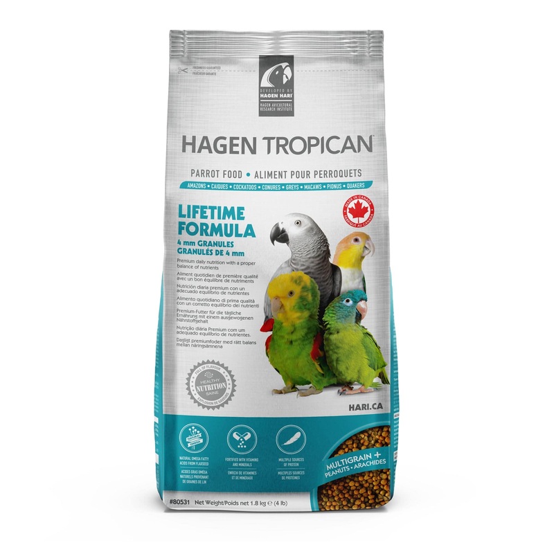 Tropican Lifetime Formula for Parrots Granules 4mm - 4lb