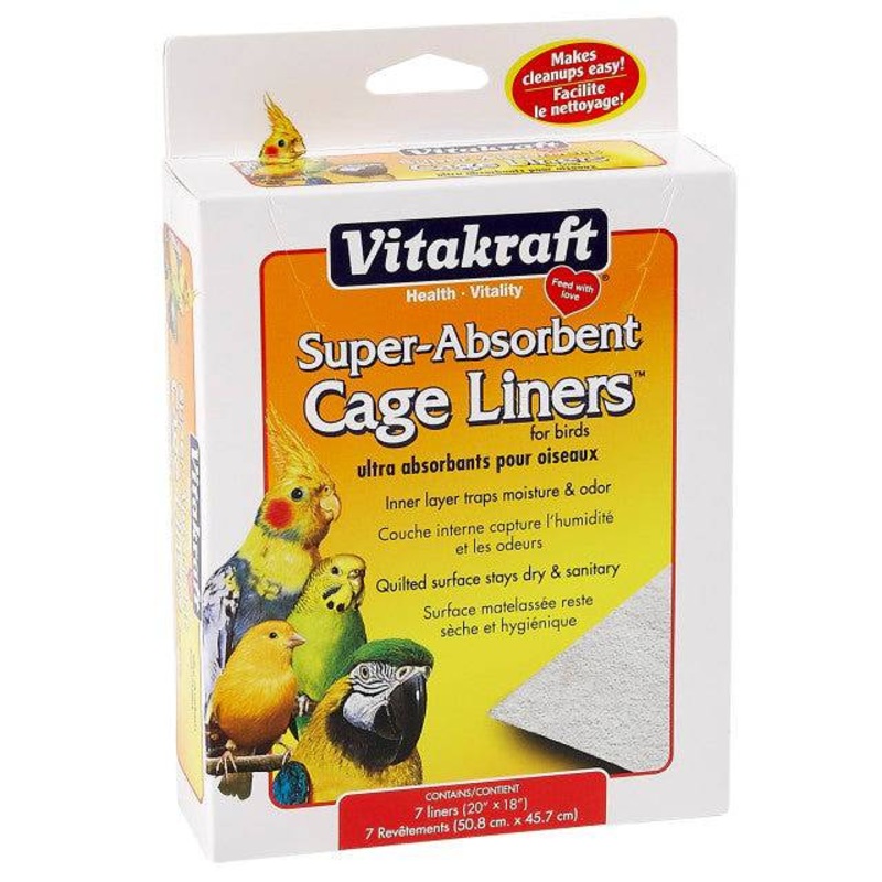 Vitakraft Super-Absorbent Cage Liners for Birds