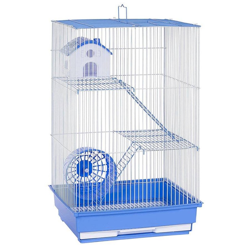A & E Cages Nibbles Hamster & Gerbil Cage Tall 3 Story - 14" x 11" x 22"