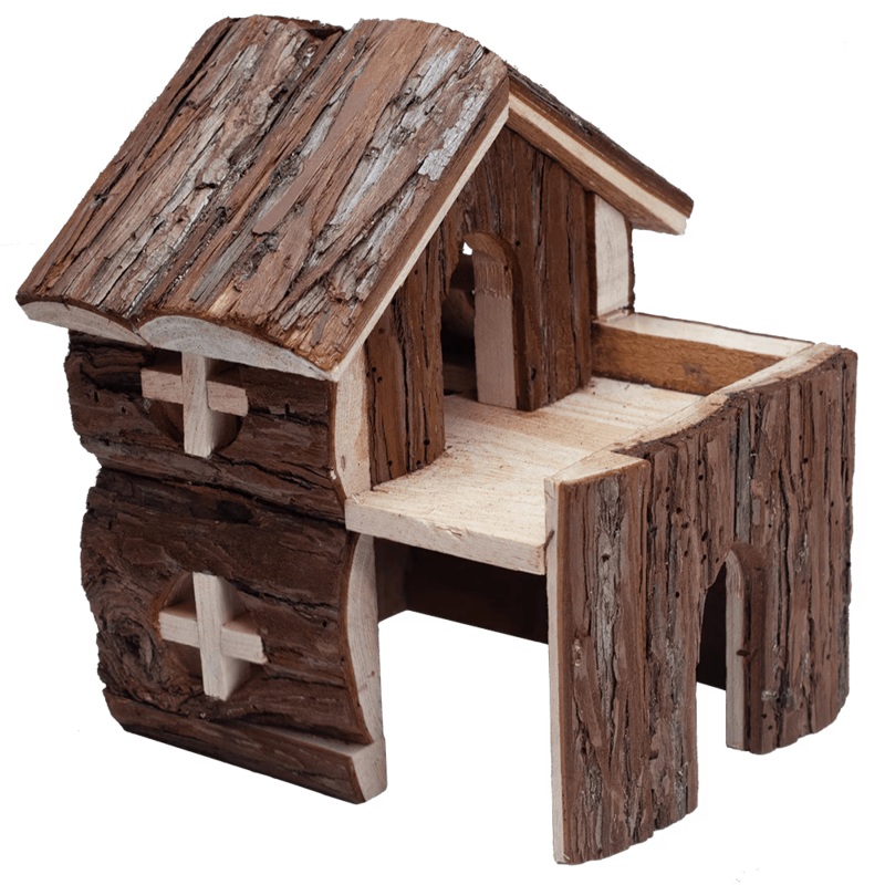 A & E Cages Nibbles Log Cabin Small Animal Deluxe