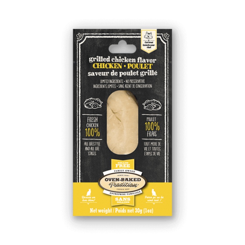 Oven Baked Tradition Chicken And Grilled Chicken Flavour Fillet Treats Cat - 30g