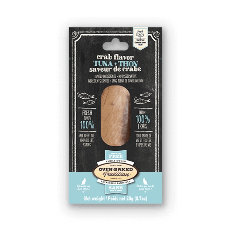Oven Baked Tradition Tuna And Crab Flavour Fillet Treats Cat - 20g