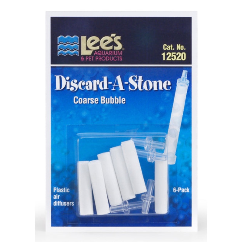 Lee's Discard-A-Stone - Air Stone Coarse - 6 Pack