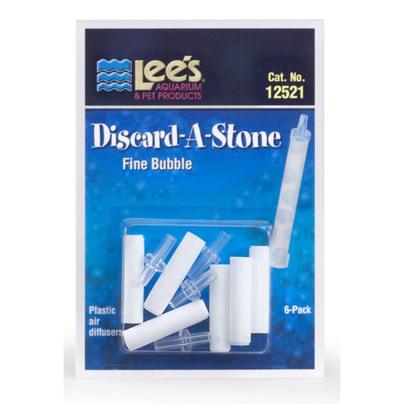 Lee's Discard-A-Stone - Air Stone Fine- 6 Pack