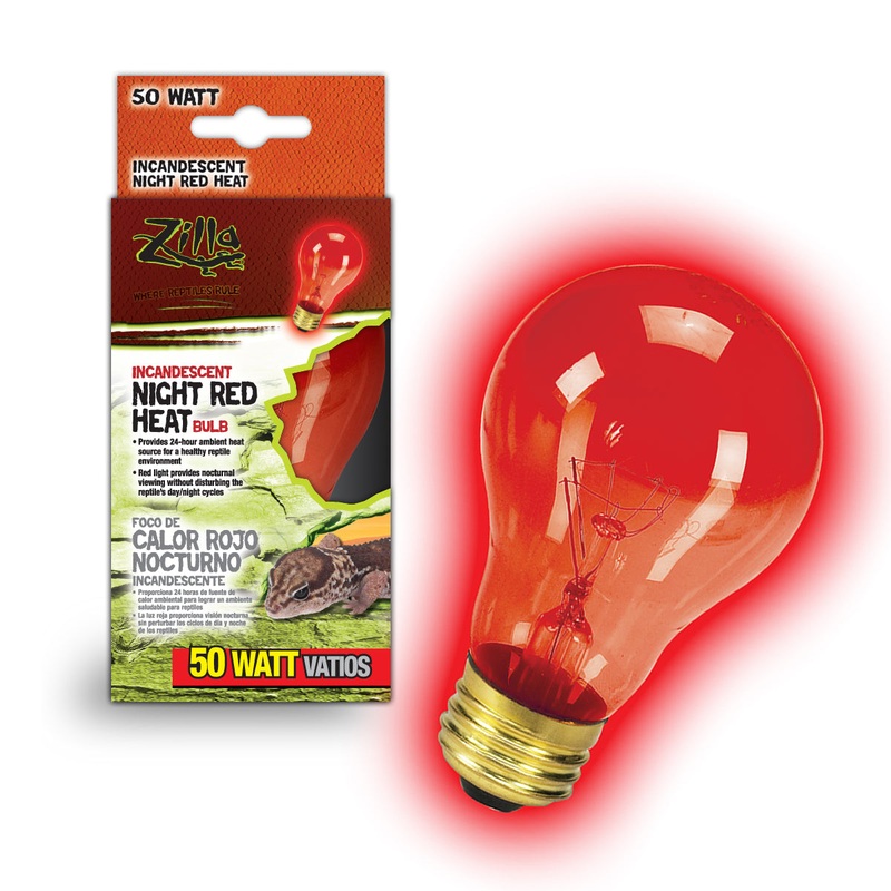 Zilla Night Red Heat Incandescent Bulb - 50 W