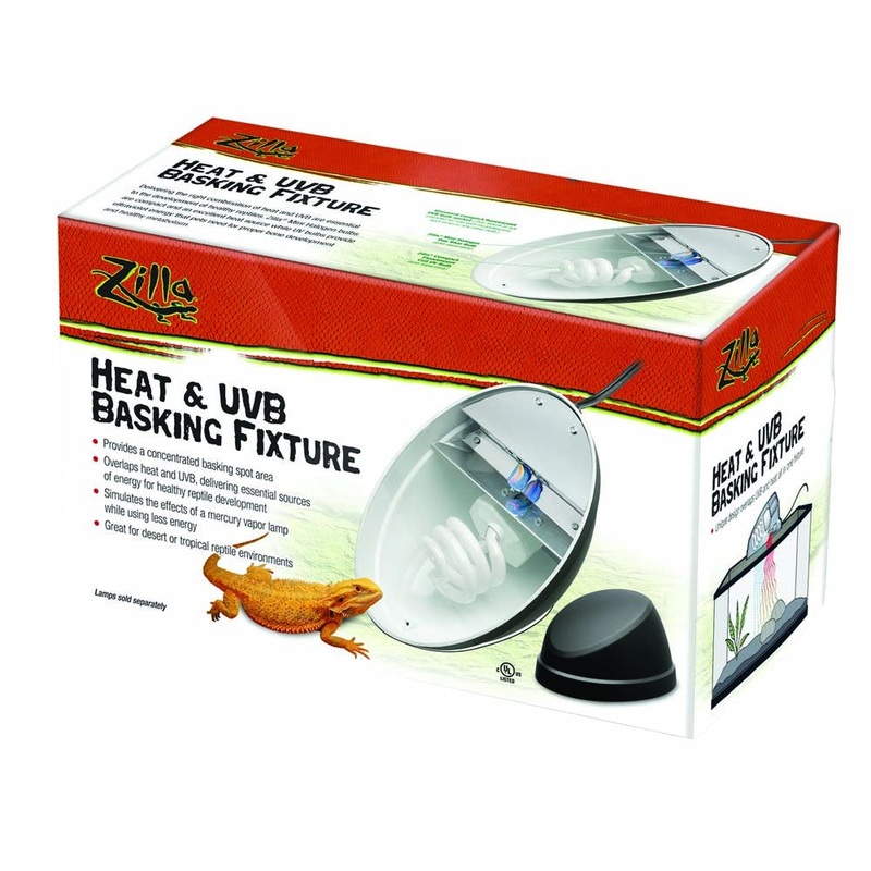 Zilla Heat & UVB Reptile Basking Fixture