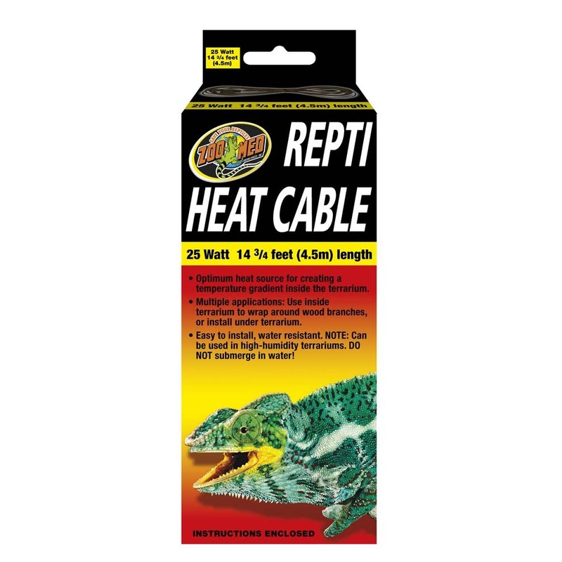 Zoo Med Repti Heat Cable - 14.75 ft 25 W