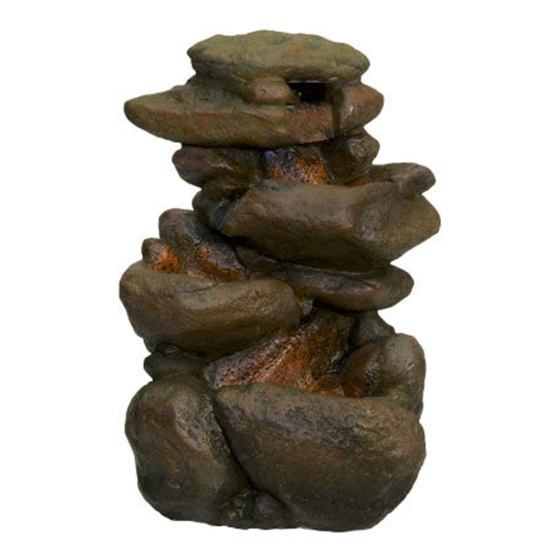 Zoo Med Repti Rapids LED Waterfall - Small Rock