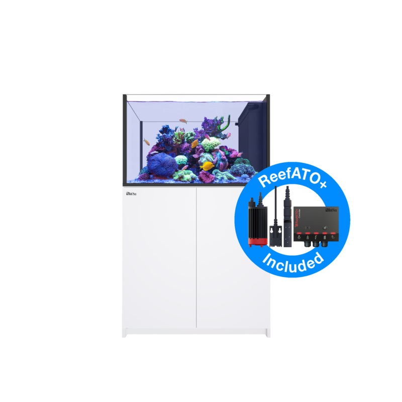 Red Sea Reefer G2+ 350 Deluxe Peninsula Aquarium - White (2 x ReefLED G2 115)