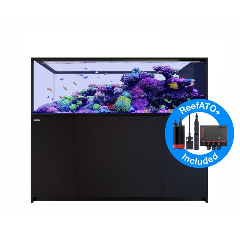 Red Sea Reefer G2+ 950 Deluxe Peninsula Aquarium - Black (3 X ReefLED G2 170)