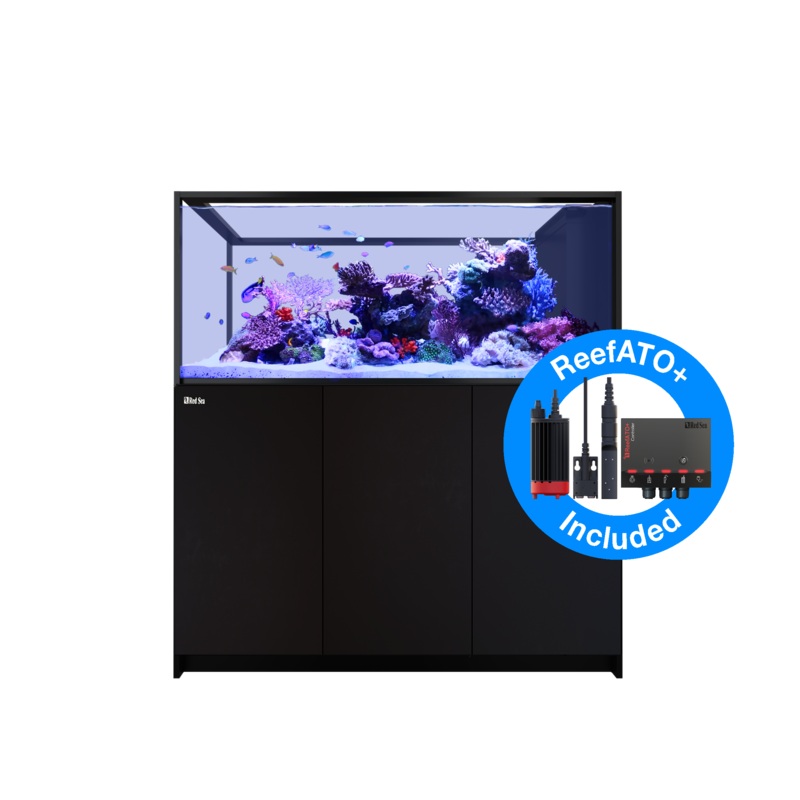 Red Sea Reefer G2+ S-700 Deluxe Peninsula Aquarium - Black (2 x ReefLED G2 170)