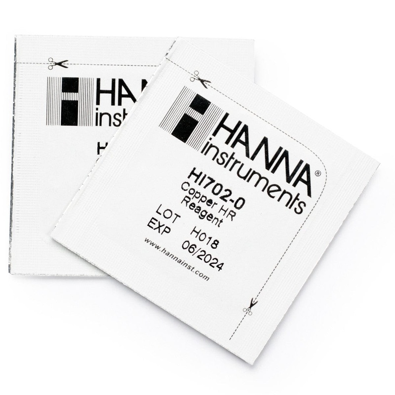 Copper High Range - Reagent 25 Pack - Hanna Instruments
