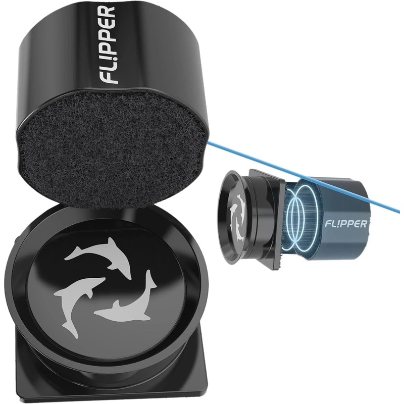 Pico Black 2-in-1 Aquarium Magnet Cleaner - Flipper