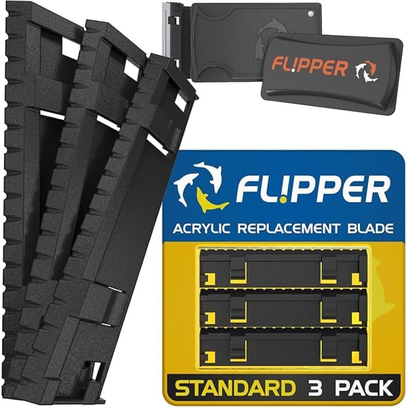 Standard ABS Replacement Blades 3 Pack - Acrylic Tanks - Flipper