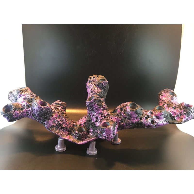 Magnetic 12 Holed Coral Branch Rock Frag Display - Aqua Rocks