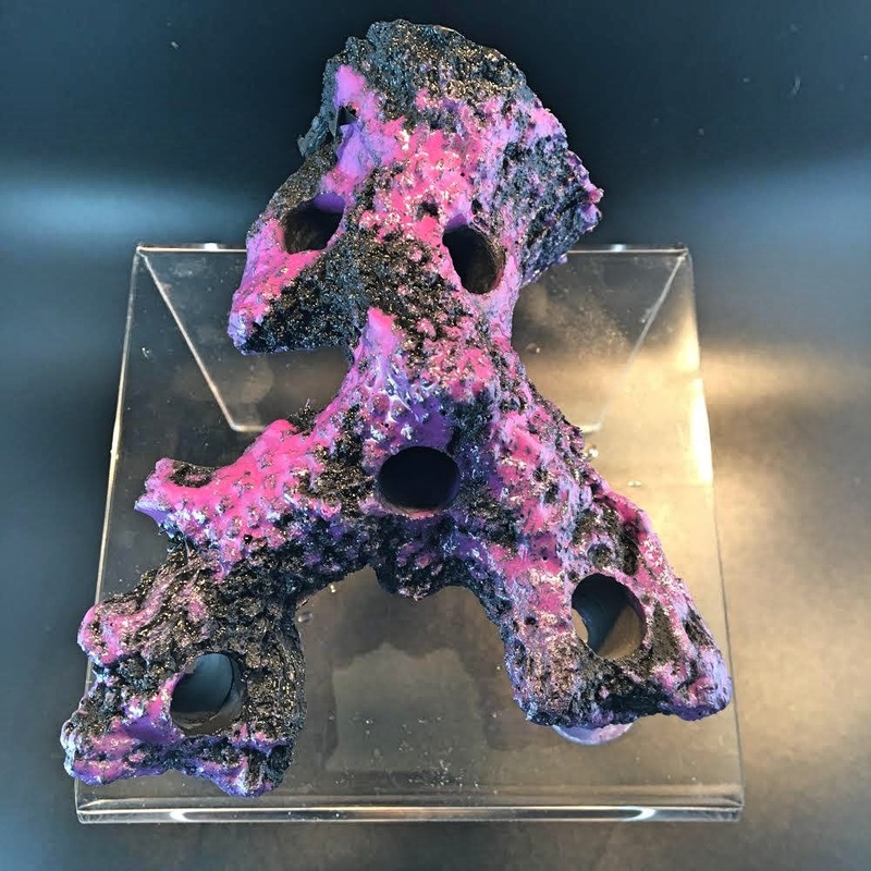 Magnetic 5 Holed Coral Branch Rock Frag Display - Aqua Rocks
