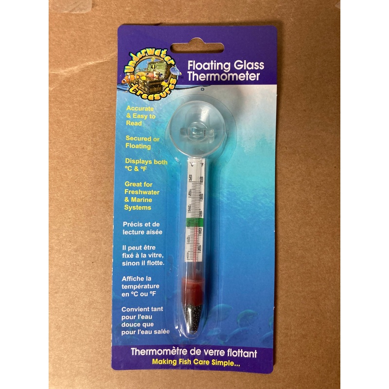 UNDERWATER TREASURE Floating Glass Thermometer
