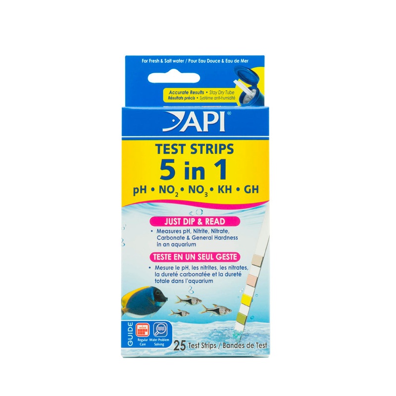 API 5 in 1 Test Strips, 25 Count