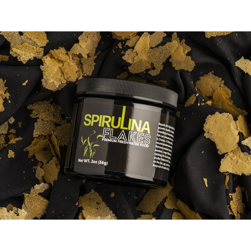 Aquatic Arts Spirulina Flakes Premium Freshwater Food  (1 -2oz.)