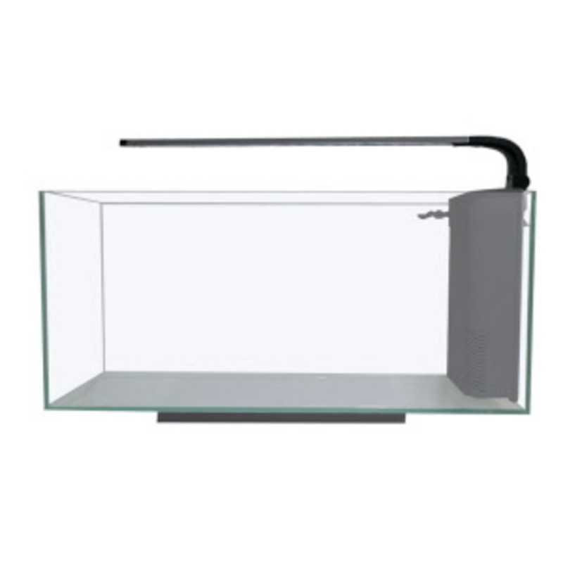 JBJ Aquarium - Desktop 10 Gallon Flat Panel Peninsula with Lyra 9 Watt LED