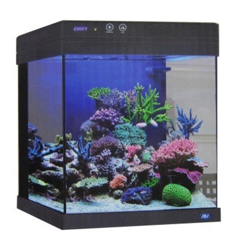 JBJ Aquarium - 15 GALLON BLACK CUBEY MIDSIZE ALL IN ONE TANK