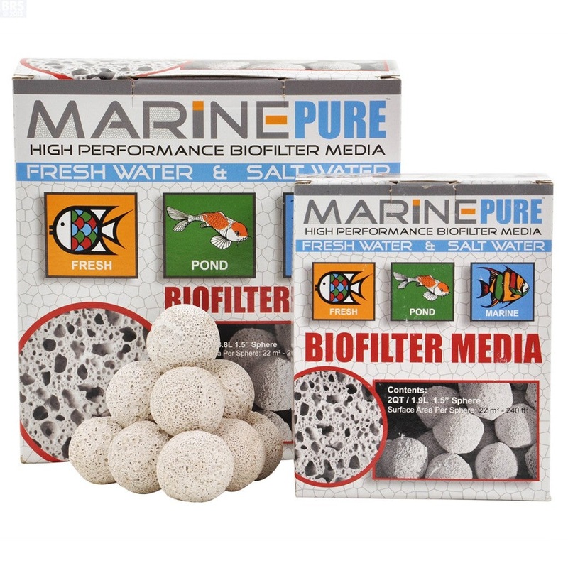 Marinepure High Performance Biofilter Media - 1/2 gallon, 2 Quart (1.5")