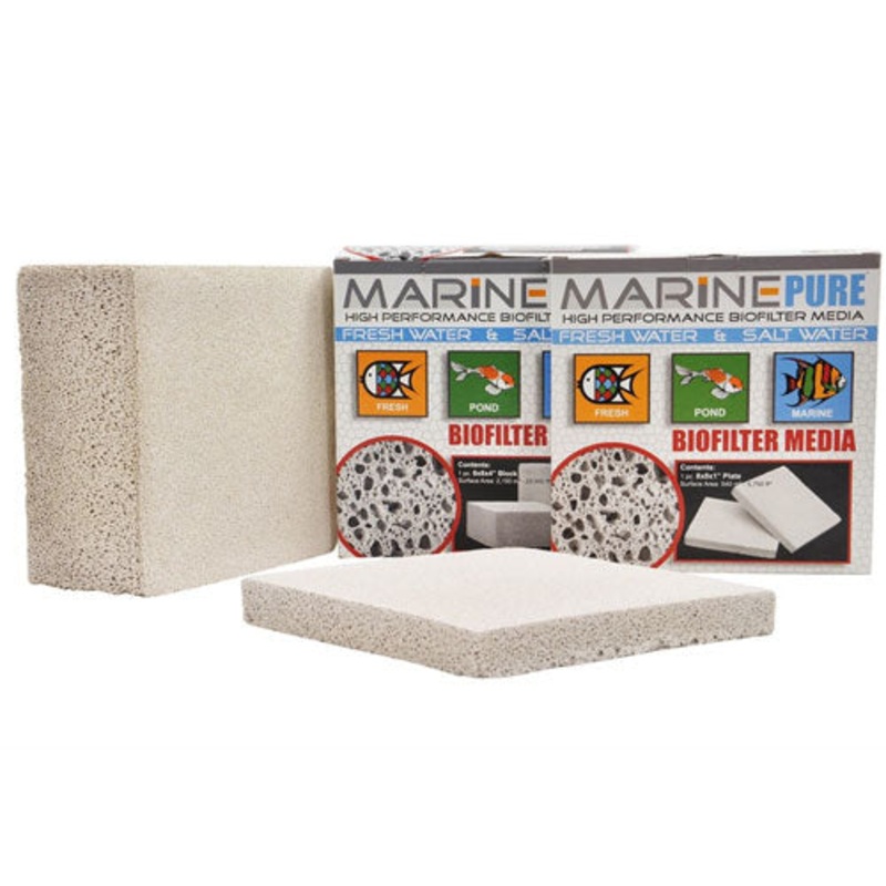 Marinepure High Performance Biofilter Media - 8"x8"x1" block