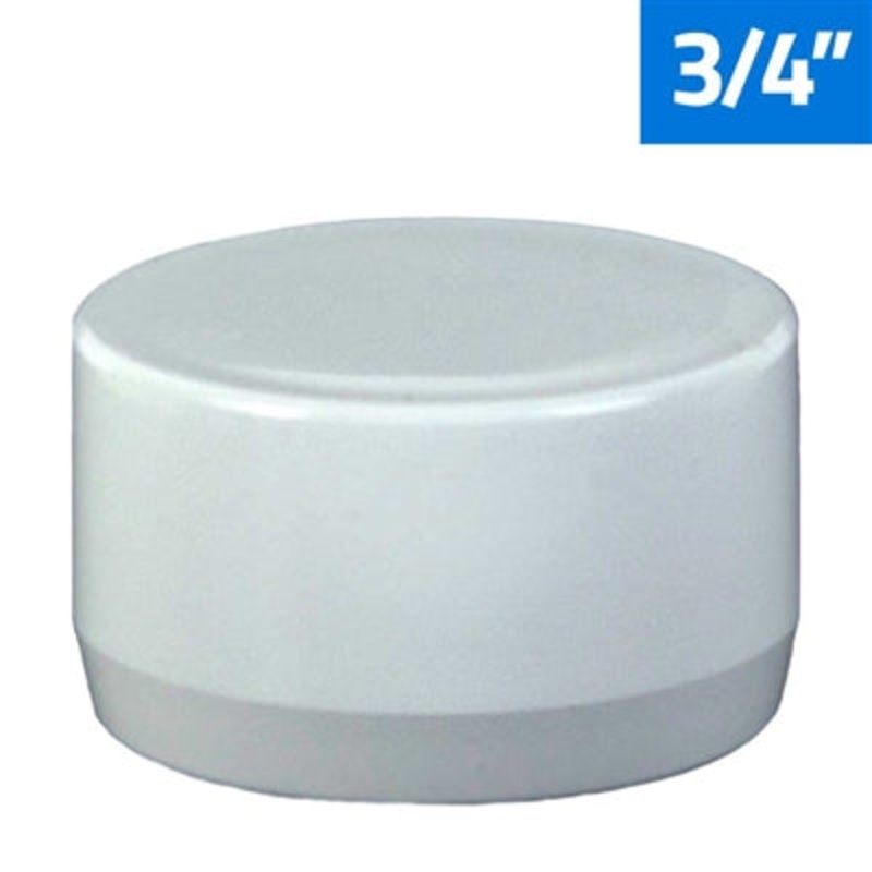 Schedule 40 3/4" pvc end cap