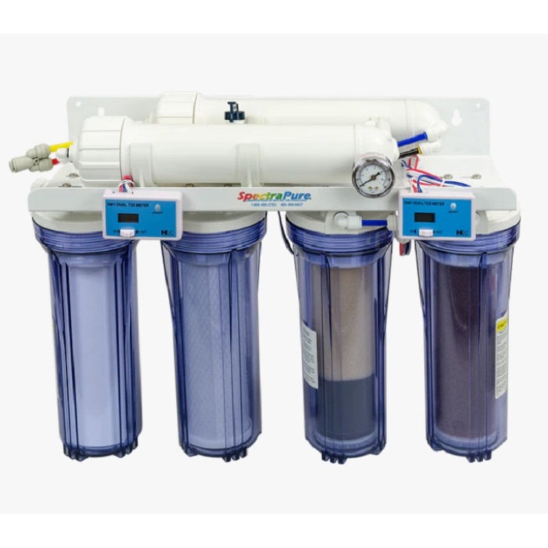 SpectraPure Mega MaxCap Manual Flush RO/DI System - 300 GPD