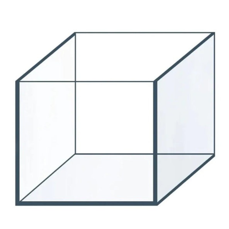 IceCap 7 Gallon Trimless Cube Aquarium
