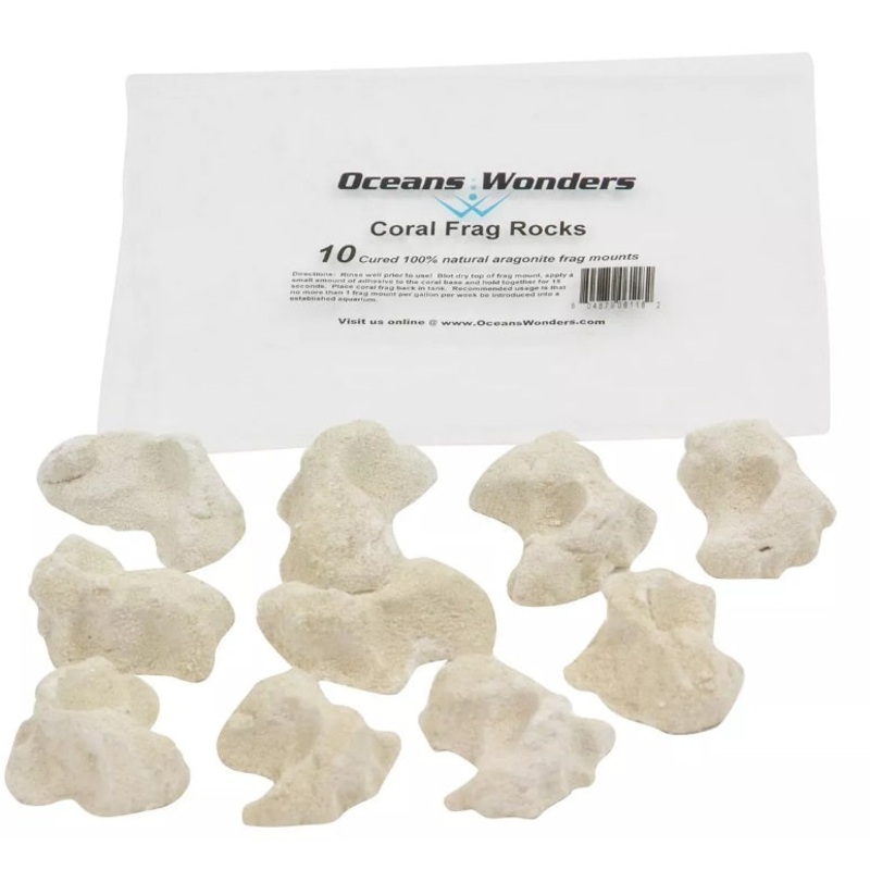 Oceans Wonders Coral Frag Rocks - 10 Pack