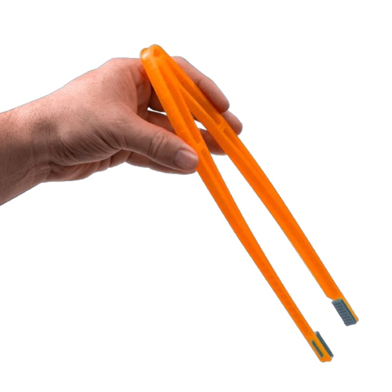 VCA Never Rust 11 inch Tweezers with Soft-Grip Tips - Sunset Orange