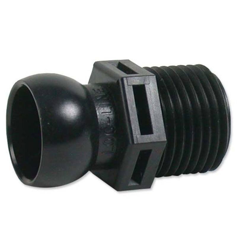 Loc-Line 1/2 inch Ball Socket x NPT Connector